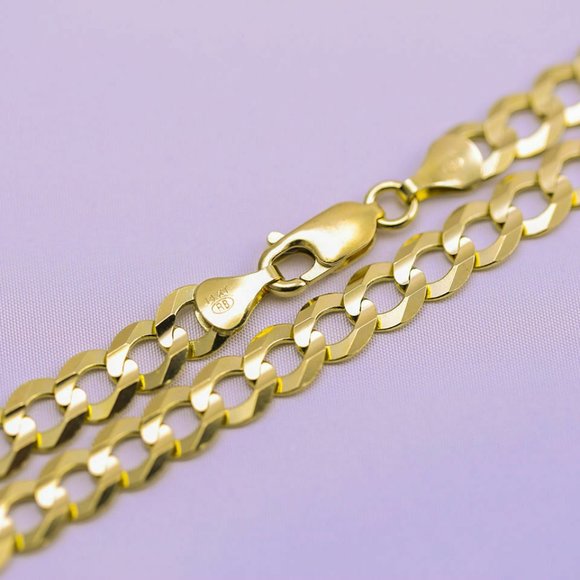 THICK AUTH. 14K SOLID GOLD 20" CUBAN LINK CHAIN!! NEW!!